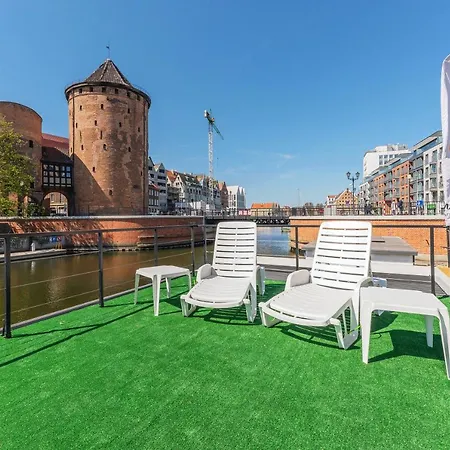 Domy Na Wodzie - La Mare Motlava Houseboats With Sauna By Downtown Apartments Gdansk Exterior photo