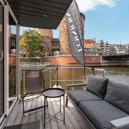 Domy Na Wodzie - La Mare Motlava Houseboats With Sauna By Downtown Apartments Gdansk Exterior photo