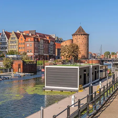 Domy Na Wodzie - La Mare Motlava Houseboats With Sauna By Downtown Apartments Gdansk Room photo