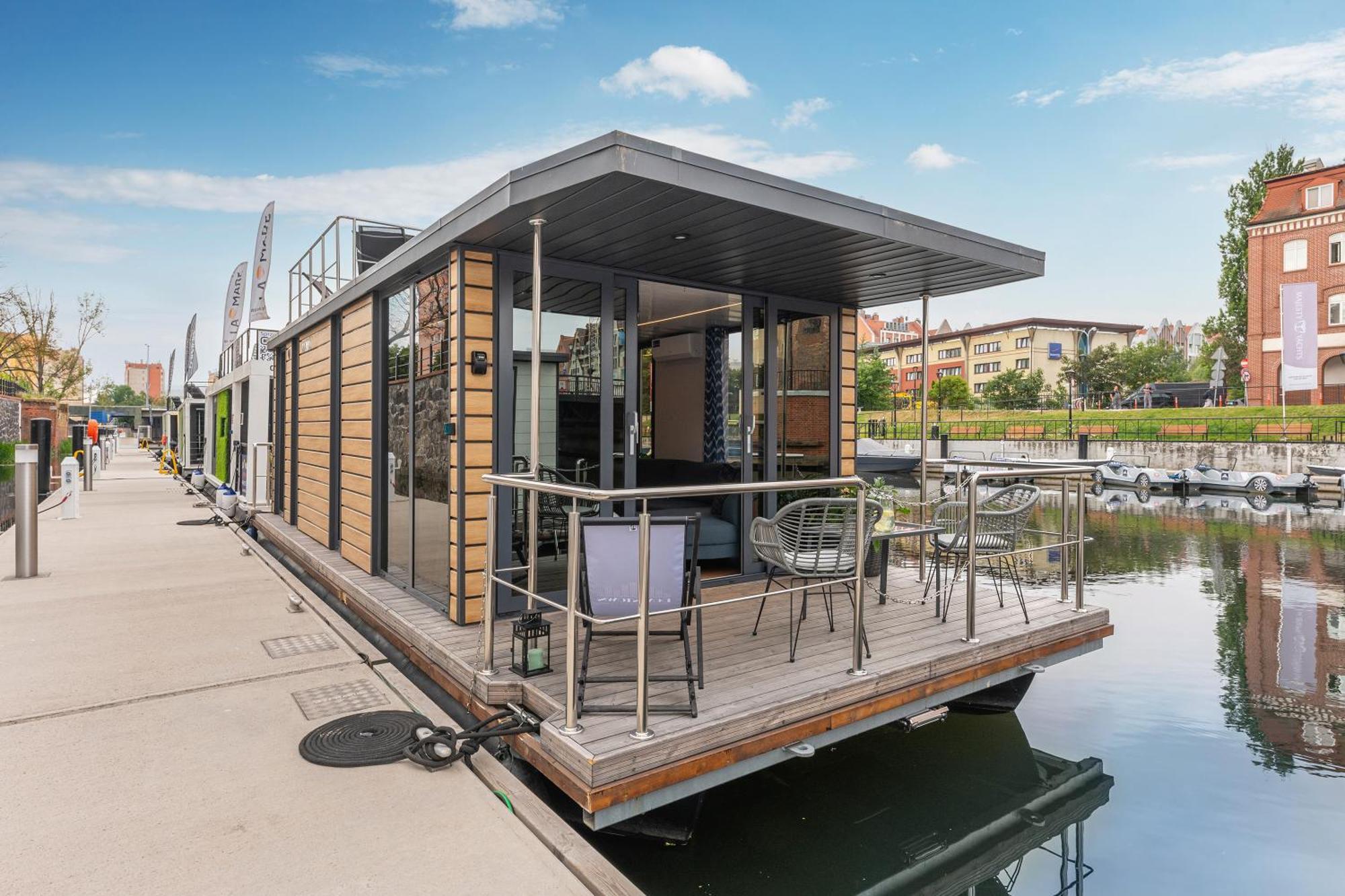 Apartment Na Wodzie - La Mare Motlava Houseboats With Sauna By Downtown Gdansk